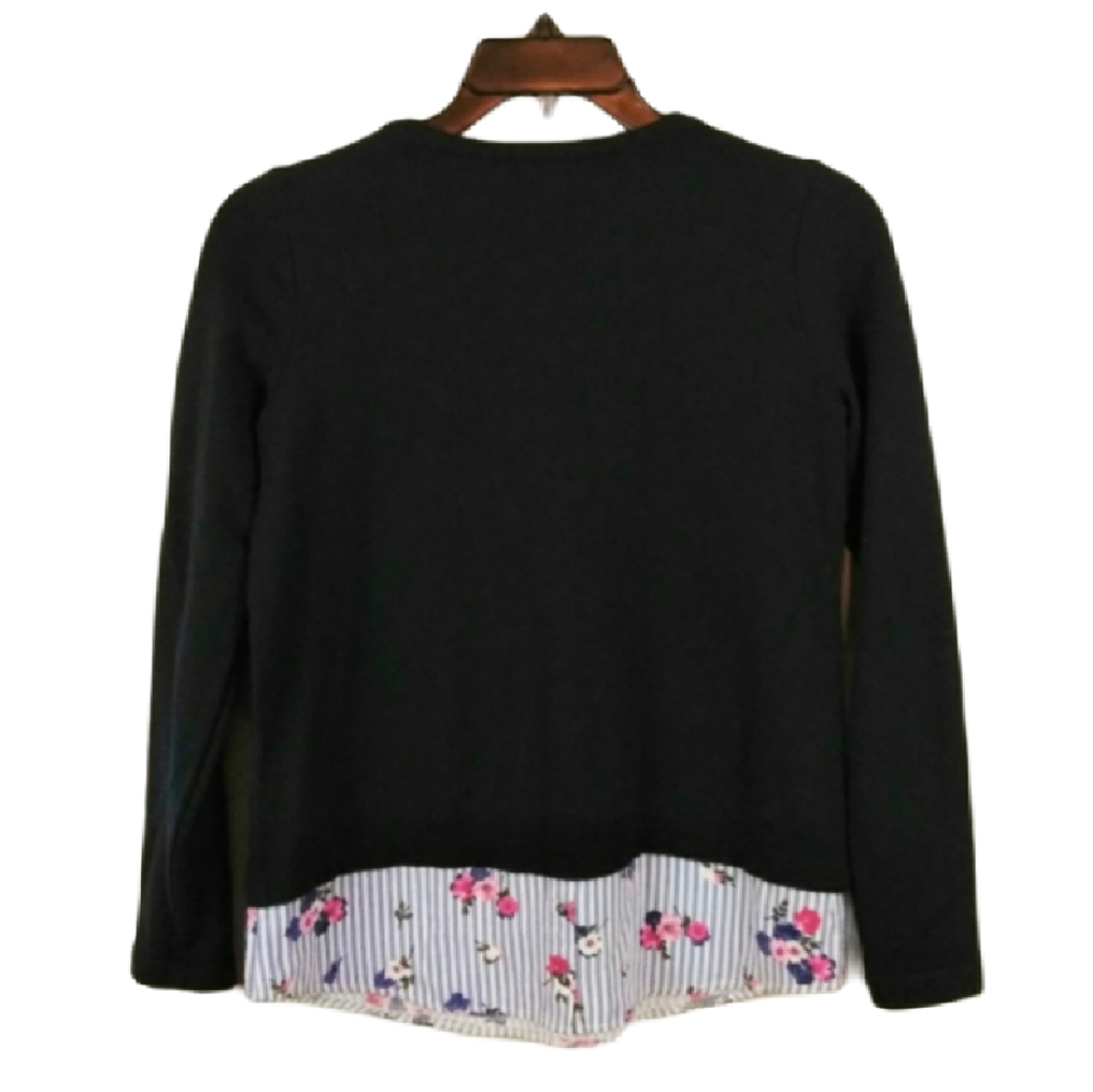 j.jill loose fit striped hem sweatshirt top - Picture 3 of 7